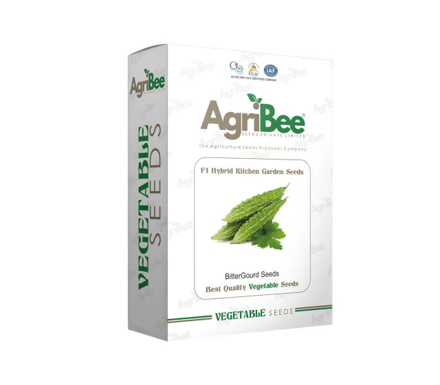 AgriBee F1 Hybrid BitterGourd Seeds 5gm x 5 pack) = 1 Box