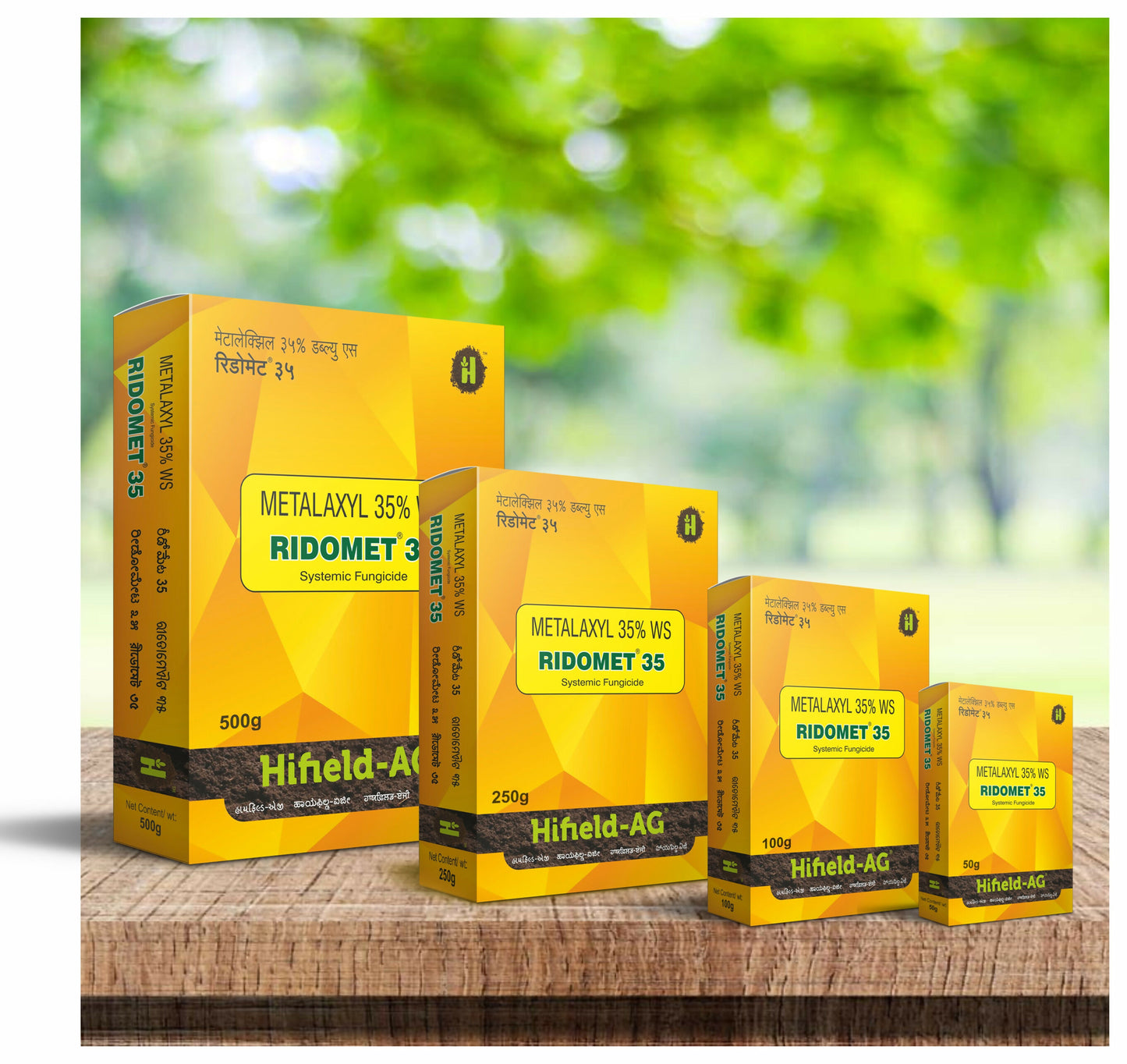Ridomet® (Metalaxyl 35% WS) For control of downy mildew as well as seed dresser.