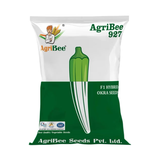 AgriBee F1 Hybrid Okra Seeds – High Yield Bhindi Seeds for Home & Terrace Gardening