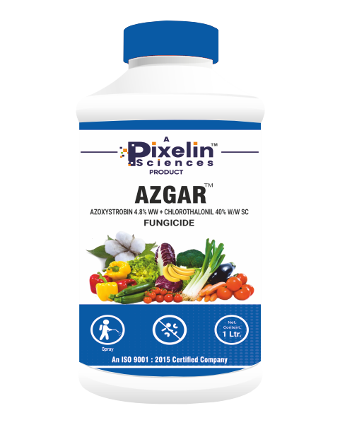 AZGAR | Azoxystrobin 4.8% + Chlorothalonil 40% SC | Broad-Spectrum Systemic & Contact Fungicide for Disease Control