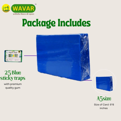 Wavar Blue Sticky Trap A5 Size — Traps and Lures