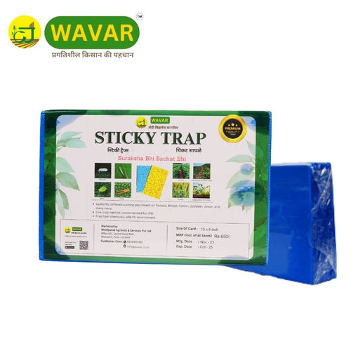 Wavar Blue Sticky Trap A4 Size — Traps and Lures