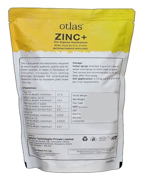 otlas Zinc+ : Zinc Sulphate Heptahydrate