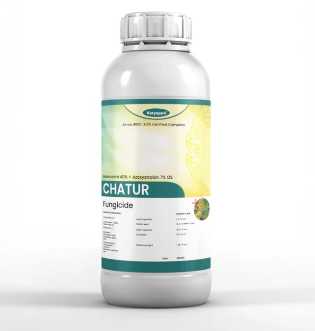 Katyayani Chatur Mancozeb 40% + Azoxystrobin 7% OS Chemical Fungicide