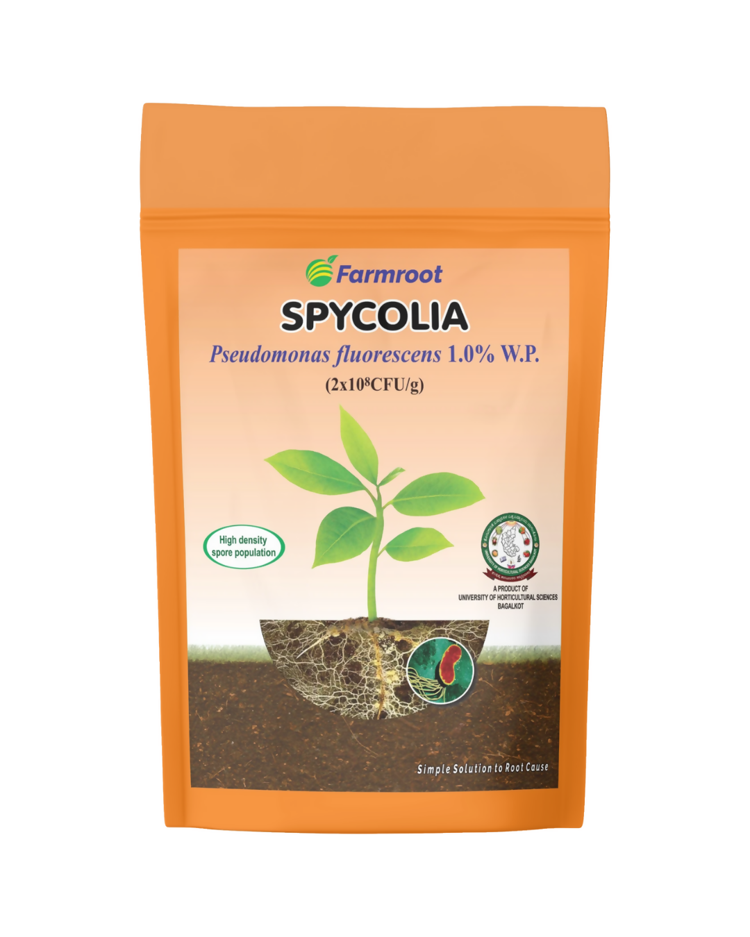 SPYCOLIA 1.0% WP - Effective Biocontrol Agent with Pseudomonas fluorescens for Sustainable Crop Protection
