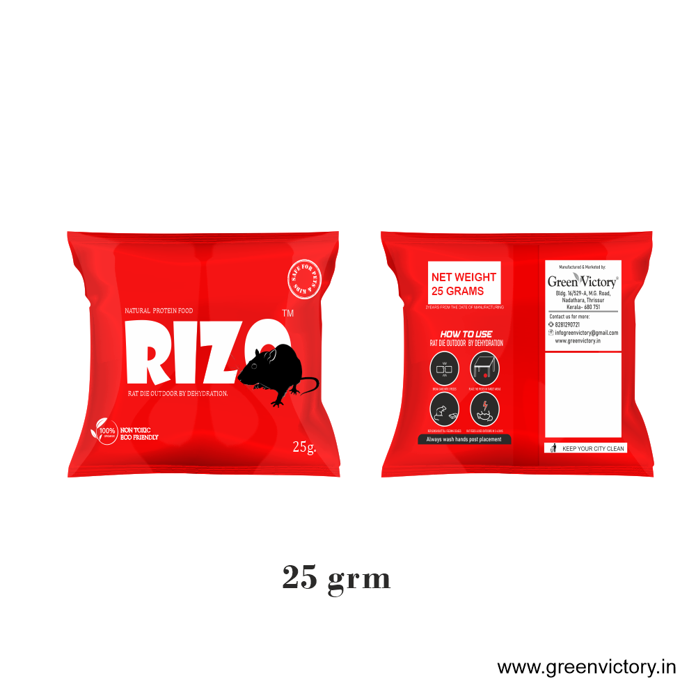 Rizo Natural Rodent Bait – Safe, Effective, and Odor-Free Indoor Rodent Control