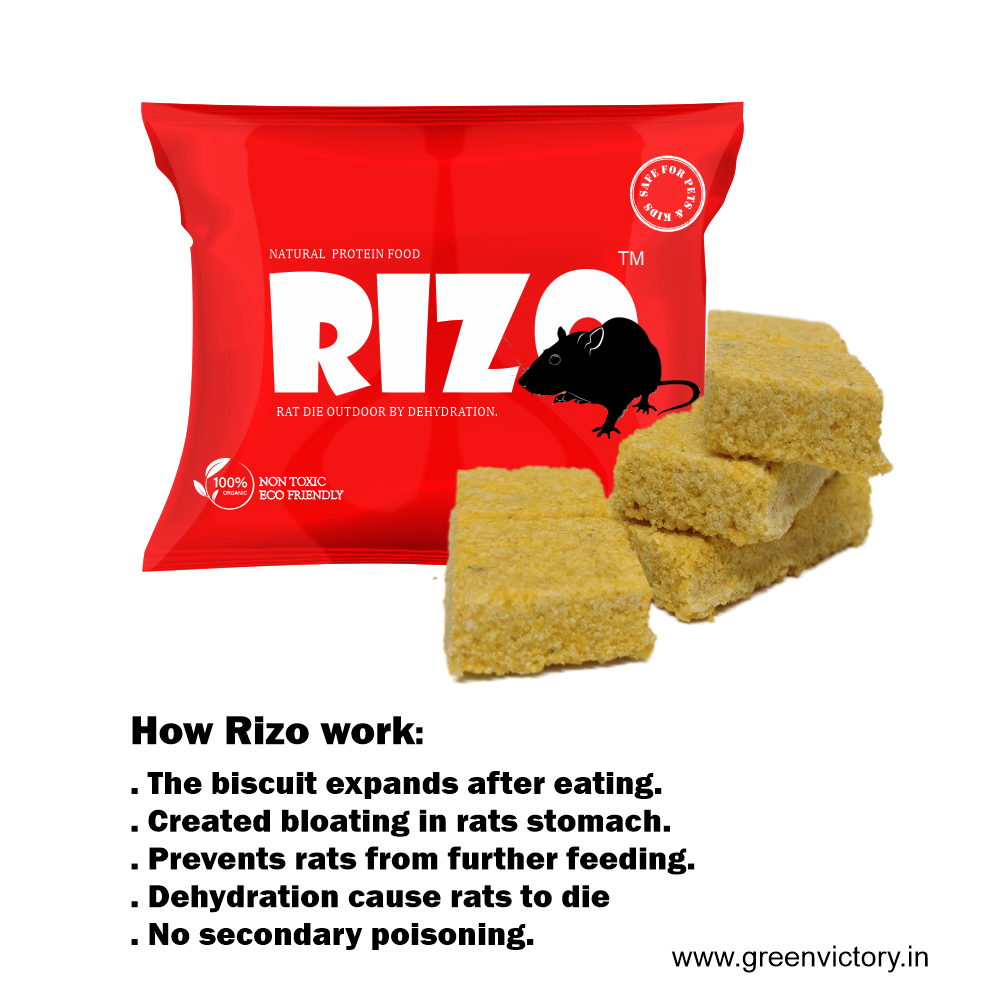 Rizo Natural Rodent Bait – Safe, Effective, and Odor-Free Indoor Rodent Control