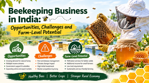 Beekeeping Business in India: Opportunities, Challenges and Farm-Level Potential