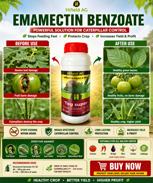 HIFIELD TEG SUPER(Emamectin Benzoate 1.9% EC)/TEG SUPER FOR CONTROL OF BOLLWORM OF ALL CROP