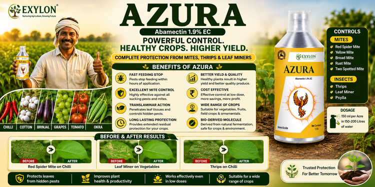EXYLON AZURA (ABAMECTIN 1.9% EC) AT YOUR BUDGET / KHETHARI/BUY NOW