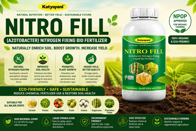 Katyayani Nitro Fill (Azotobacter) Nitrogen Fixing Bio Fertilizer