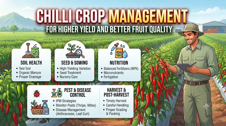 Chilli Crop Management for Higher Yield and Better Fruit Quality
