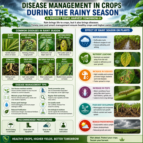 DISEASE MANAGEMENT IN CROPS DURING RAINY SEASON/WHY PLANT DISEASES INCREASE IN RAINY SEASON