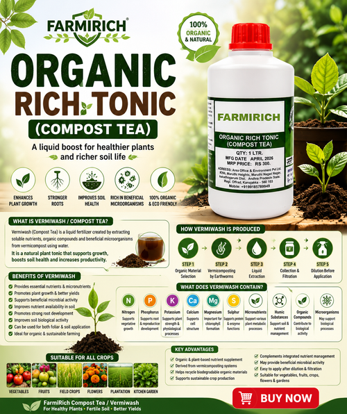FARMIRICH COMPOST TEA OR VERMI WASH