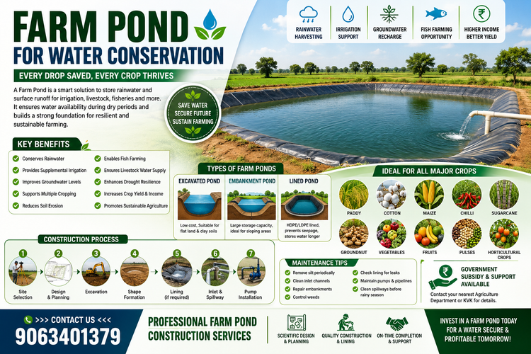 Farm Pond for Water Conservation: A Complete Guide to Sustainable Farming