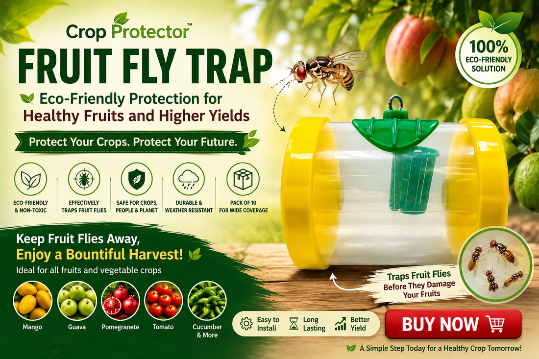 Crop Protector Fruit Fly Trap – Eco-Friendly Protection for Healthy Fruits and Higher Yields