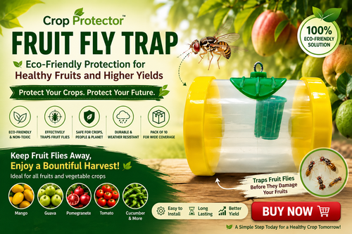 Crop Protector Fruit Fly Trap – Eco-Friendly Protection for Healthy Fruits and Higher Yields