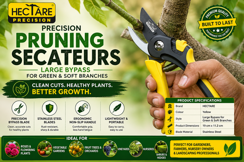 Hectare Precision Pruning Secateurs: The Perfect Tool for Healthy and Efficient Garden Pruning