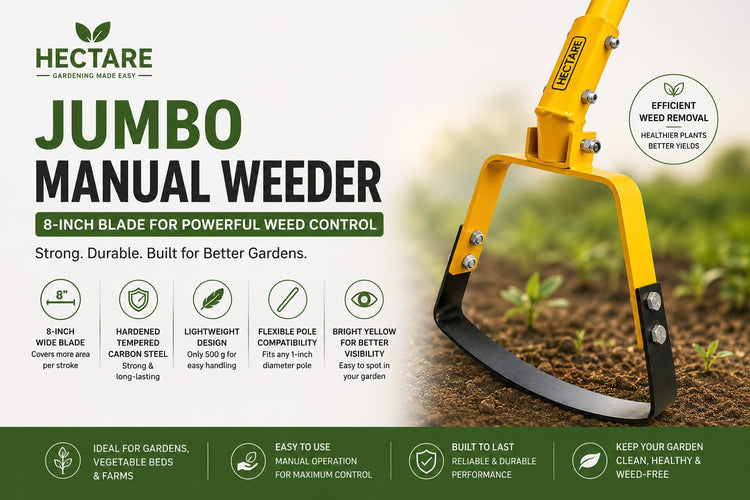 HECTARE Jumbo Manual Weeder with 8-Inch Blade: A Powerful Tool for Efficient Weed Control