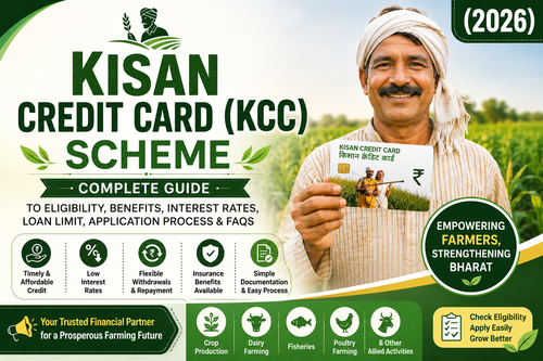 Kisan Credit Card (KCC) Scheme: Complete Guide to Eligibility, Benefits, Interest Rates, Loan Limit, Application Process & FAQs (2026)
