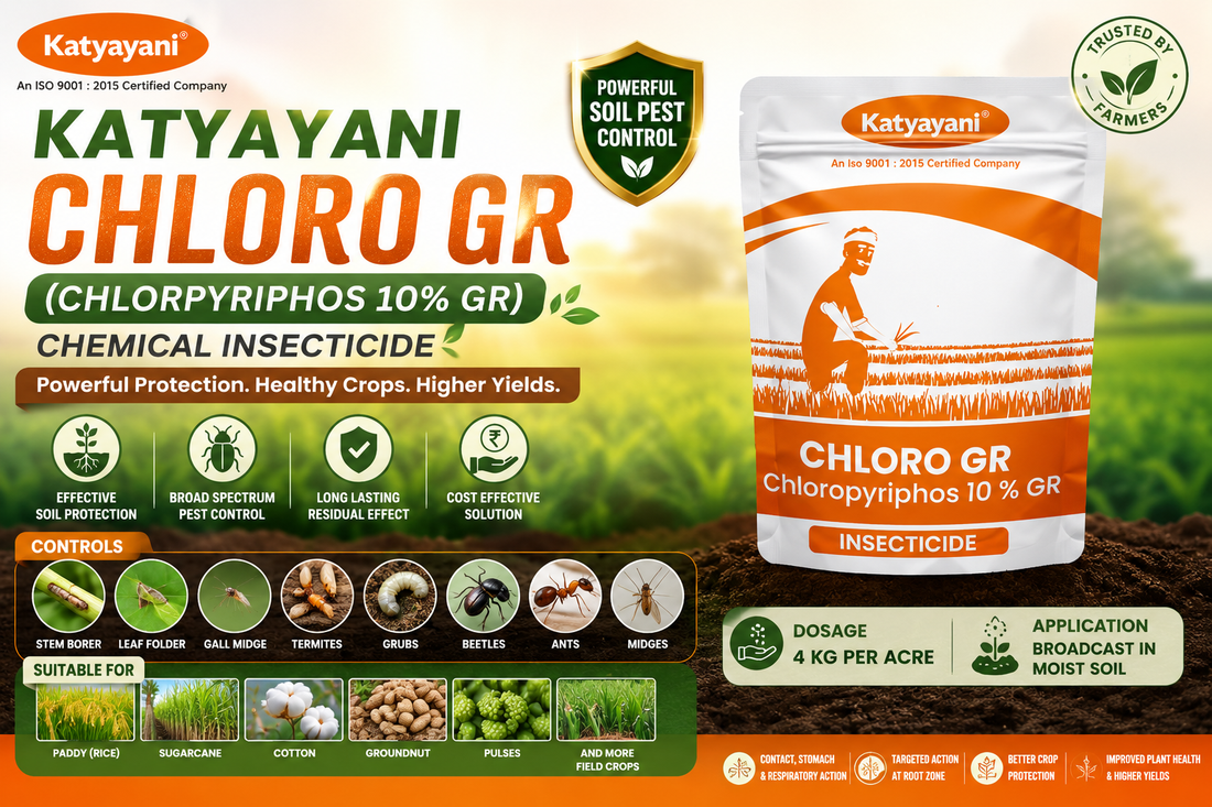 Katyayani Chloro GR (Chlorpyriphos 10% GR) Chemical Insecticide
