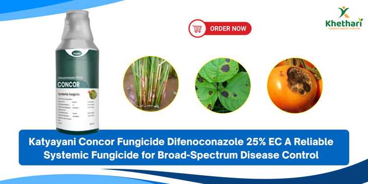 Katyayani Concor Fungicide Difenoconazole 25% EC A Reliable Systemic Fungicide for Broad-Spectrum Disease Control