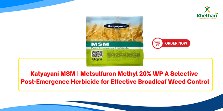 Katyayani MSM | Metsulfuron Methyl 20% WP A Selective Post-Emergence Herbicide for Effective Broadleaf Weed Control