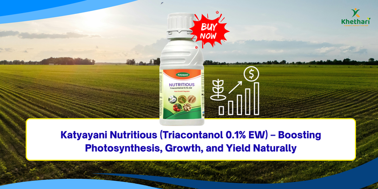 Katyayani Nutritious (Triacontanol 0.1% EW) – Boosting Photosynthesis, Growth, and Yield Naturally