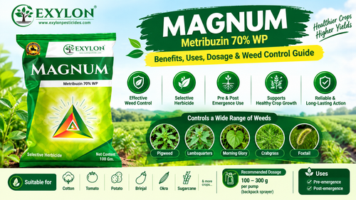Magnum Metribuzin 70% WP: Benefits, Uses, Dosage & Weed Control Guide