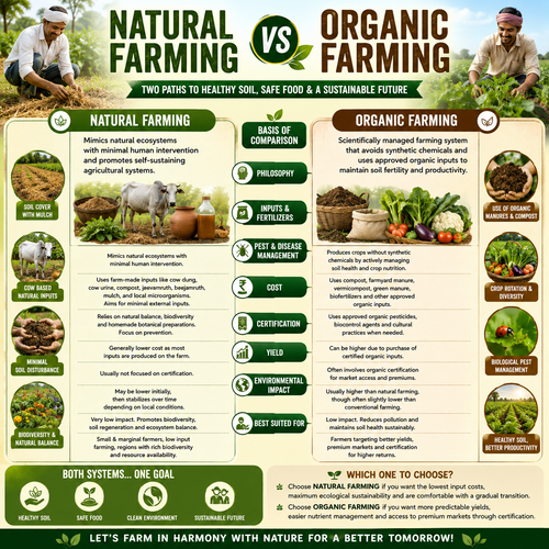 NATURAL FARMING VS ORGANIC FARMINNG