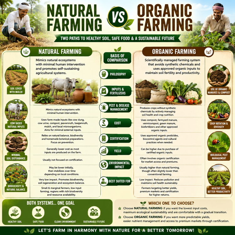 NATURAL FARMING VS ORGANIC FARMINNG