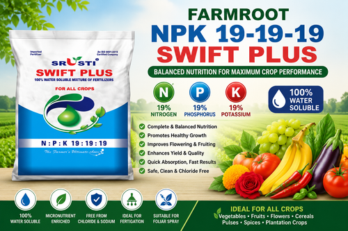 FARMROOT NPK 19-19-19 Swift Plus: Balanced Nutrition for Maximum Crop Performance
