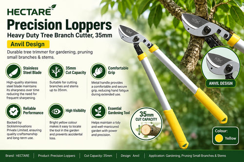HECTARE Precision Loppers – Heavy-Duty Tree Branch Cutter for Efficient Garden Maintenance