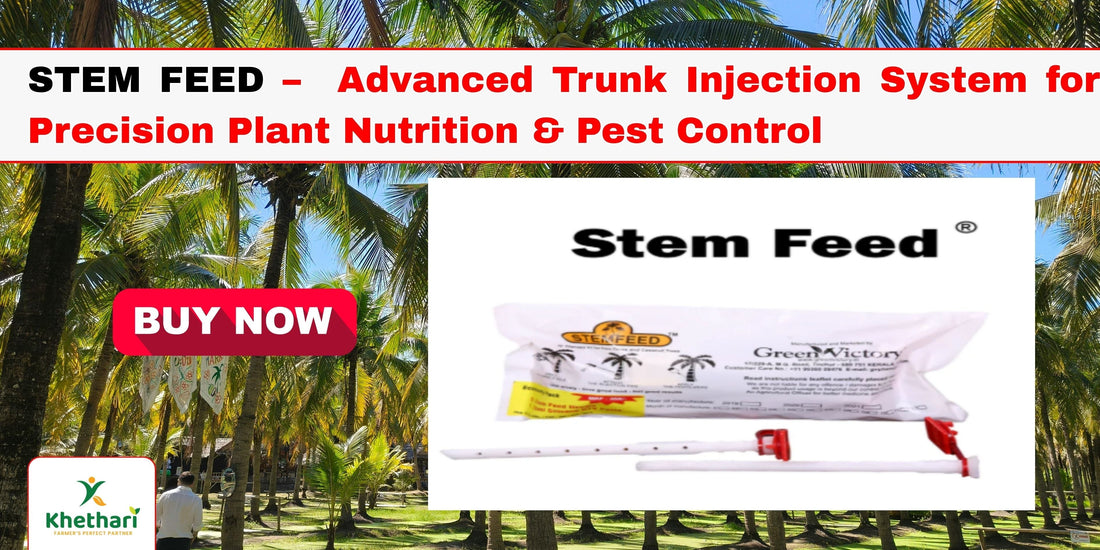 STEM FEED –  Advanced Trunk Injection System for Precision Plant Nutrition & Pest Control