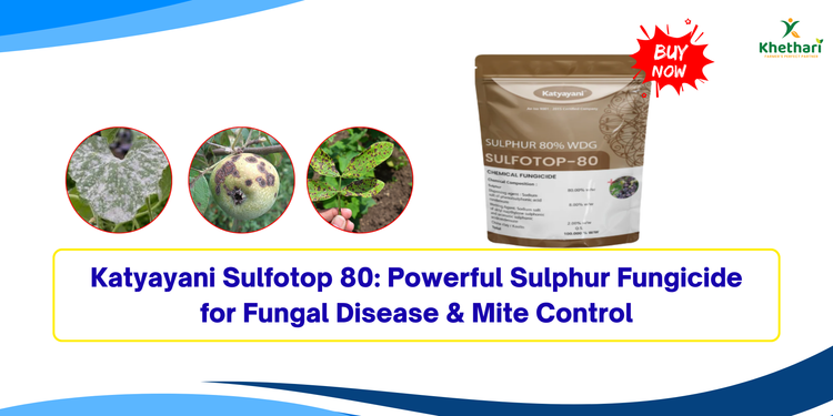 Katyayani Sulfotop 80: Powerful Sulphur Fungicide for Fungal Disease & Mite Control