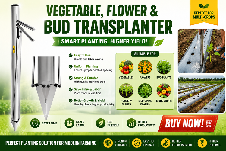 HECTARE VEGETABLE TRANSPLANTER/FLOWER AND BUDS TRANSPLANTER/OUTDOOR AND GARDEN PLANTING