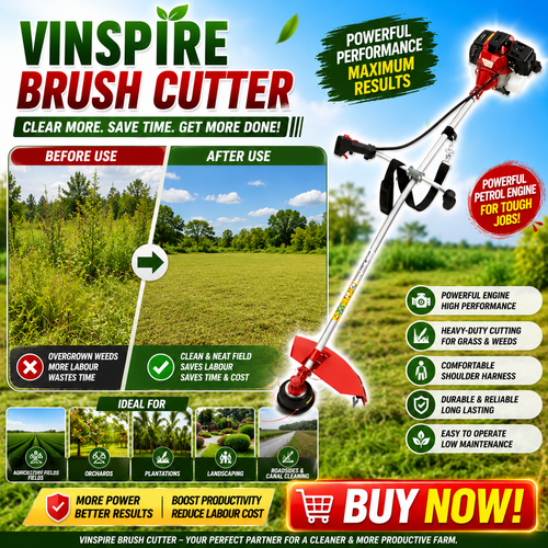 VINSPIRE BRUSH CUTTER/LOW BUDGET WITH GOOD  QUALITY BRUSH CUTTER