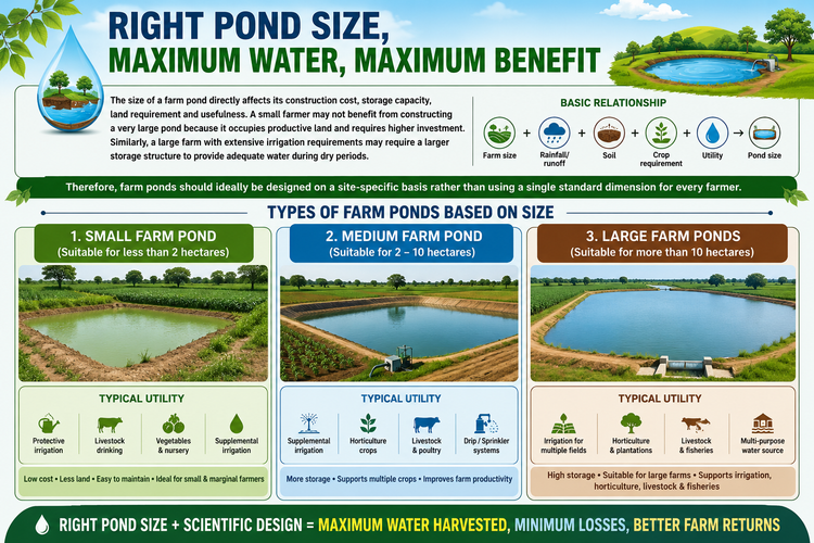 classification of farm ponds based on size