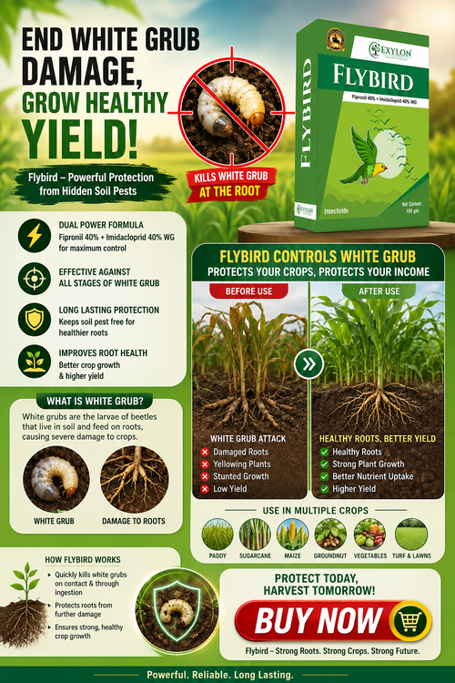 FLYBIRD - FIPRONIL 40%+ IMIDACLOPRIDE 40% WG /FLYBIRD POWERFUL INSECTICIDE/POWERFUL INSECTICIDE FOR WHITE GRUBS