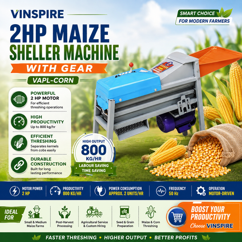 VINSPIRE 2HP MAIZE SHELLER MACHINE WITH GEAR