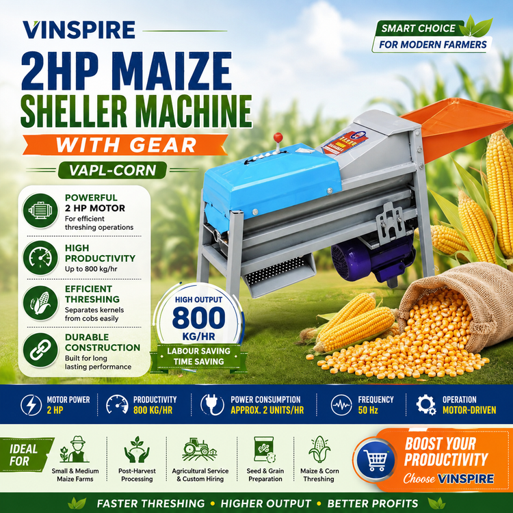VINSPIRE 2HP MAIZE SHELLER MACHINE WITH GEAR
