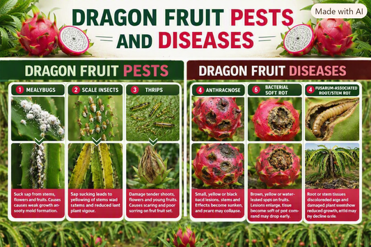 PEST AND DISEASES IN DRAGON FRUIT