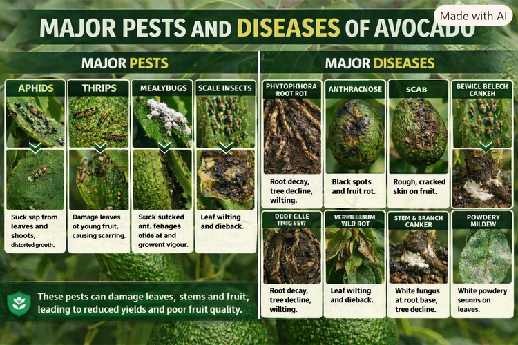 PEST AND DISEASES IN AVOCADO