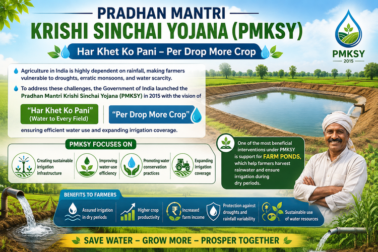 Pradhan Mantri Krishi Sinchai Yojana (PMKSY)