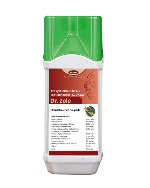Katyayani Dr. Zole | Azoxystrobin 11% + Tebuconazole 18.3% SC | Chemical Fungicide