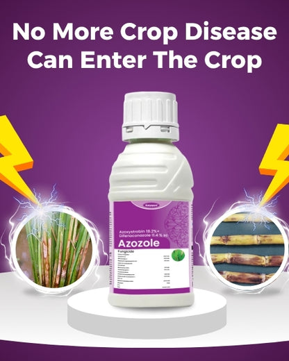 Katyayani Azozole Chemical Fungicide | Azoxystrobin 18.2 % + difenoconazole 11.4 % SC | Katyayani