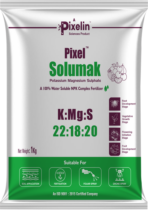 PIXEL SOLUMAK _ Balanced Potassium, Magnesium & Sulphur Fertilizer for Healthy, High-Yield Crops