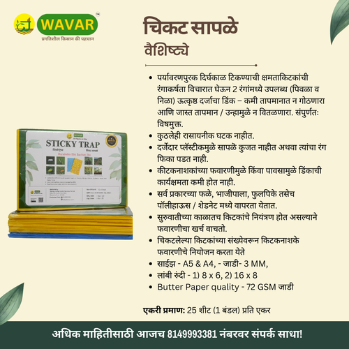 Wavar Yellow Sticky Trap A5 Size
