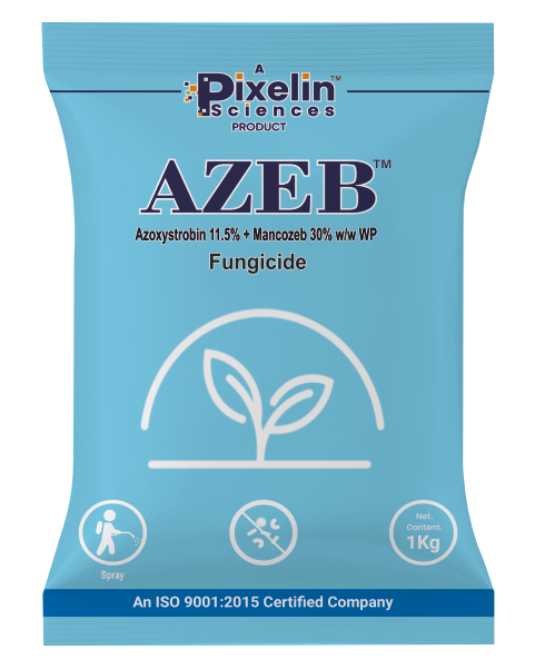 AZEB | Azoxystrobin 11.5% + Mancozeb 30% WP | Systemic & Contact Fungicide for Early and Leaf Blight Control