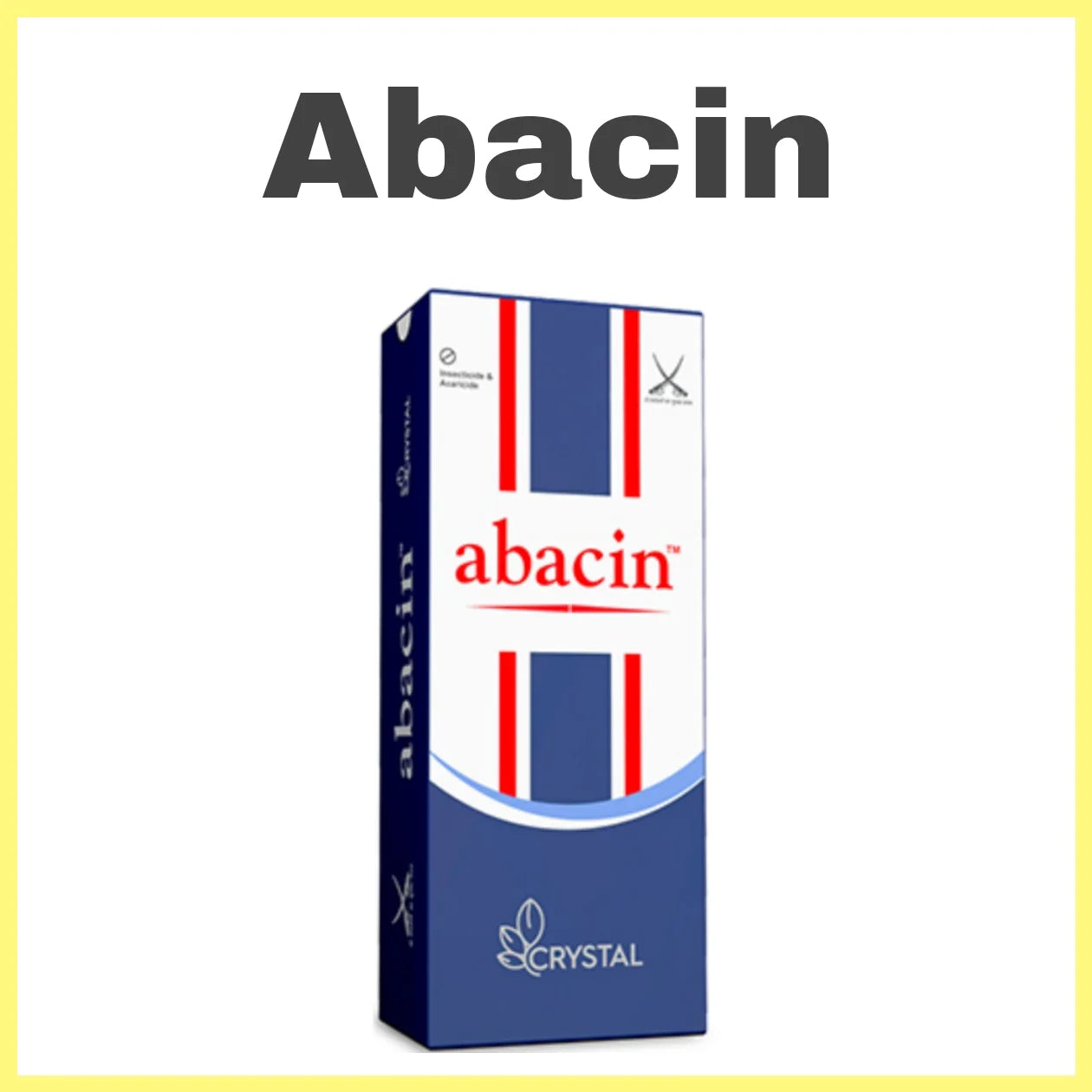 Abacin Insecticide is a broad-spectrum insecticide containing Abamectin as its active ingredient. It controls various pests on crops.